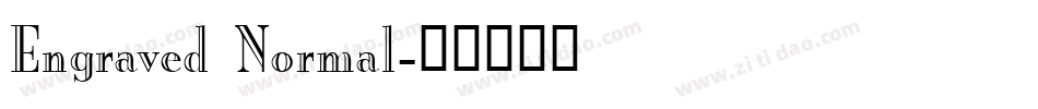 Engraved Normal字体转换